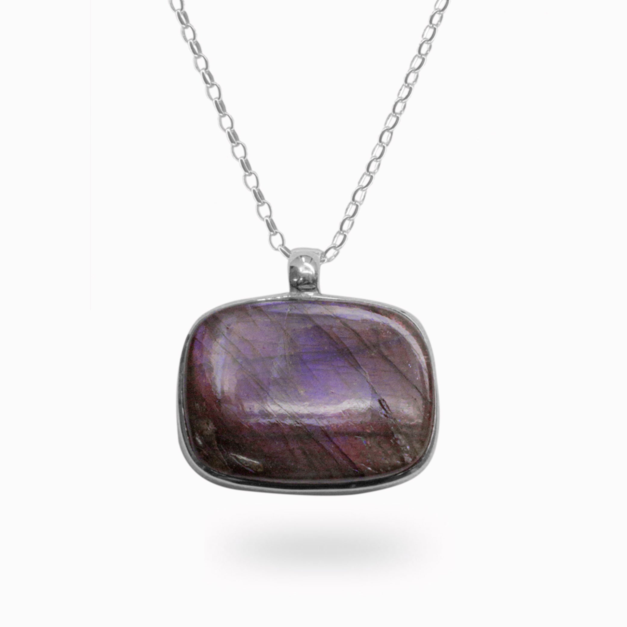 purple labradorite necklace