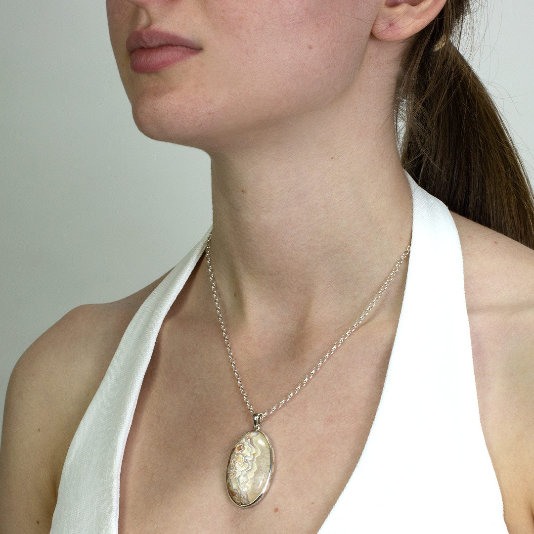 Crazy Lace Agate Necklace