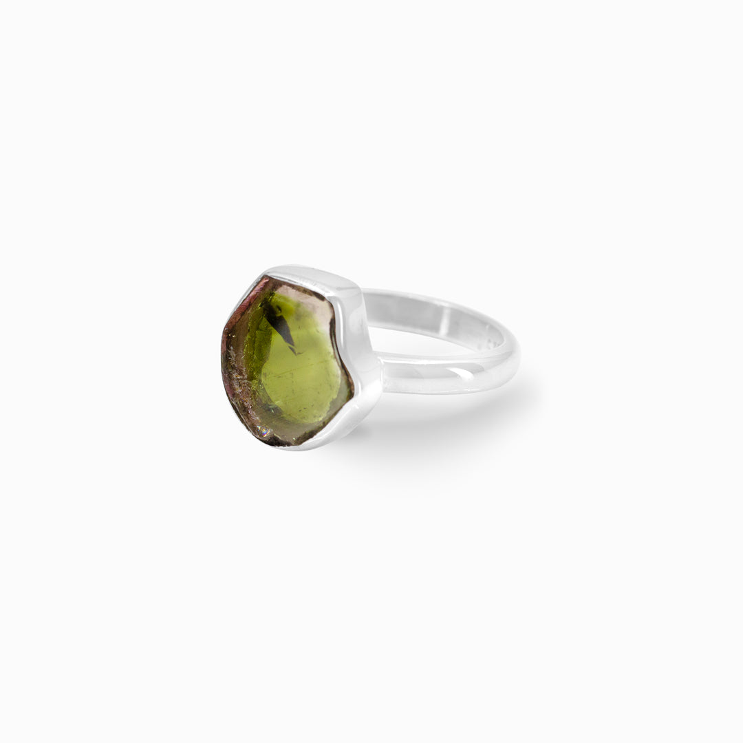 Watermelon Tourmaline Ring