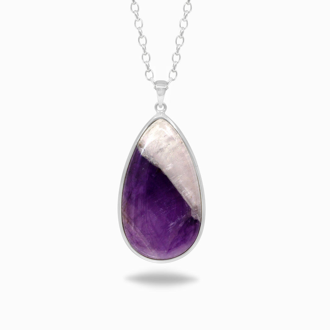 Chevron Amethyst Necklace