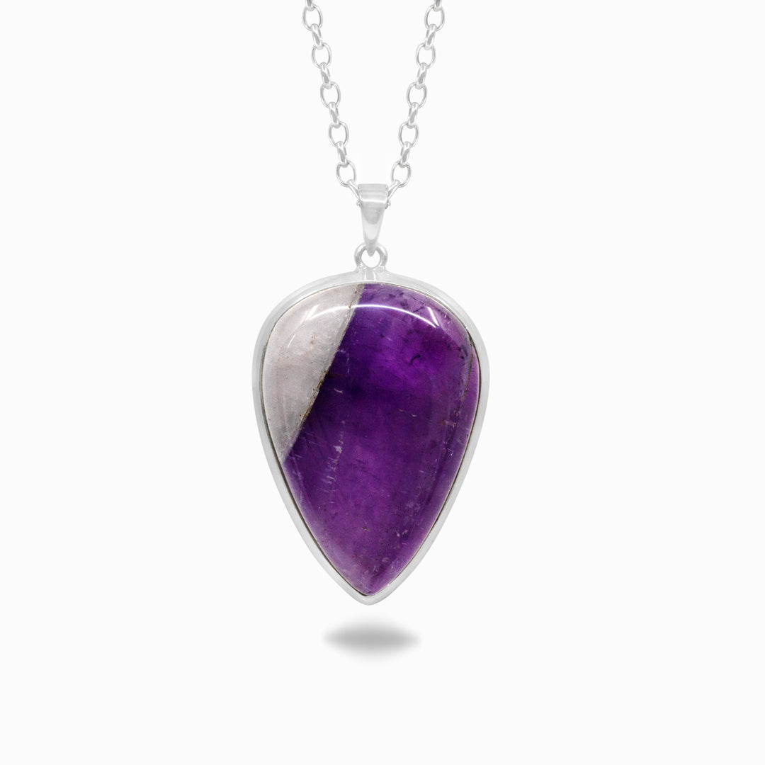 Chevron Amethyst Necklace