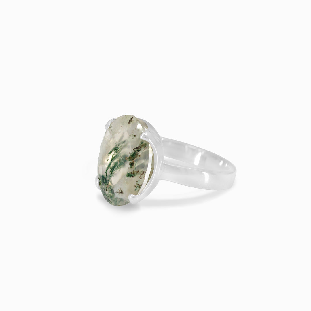 Moss Agate Ring
