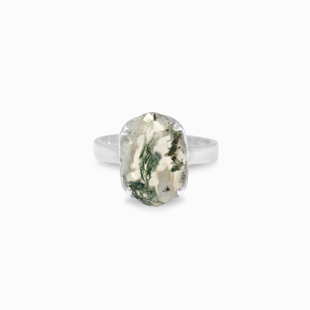 Moss Agate Ring