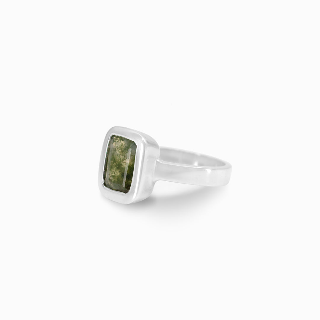 Moss Agate Ring