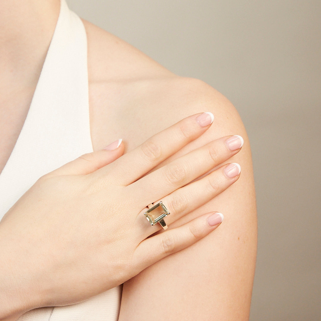 Green Quartz Ring
