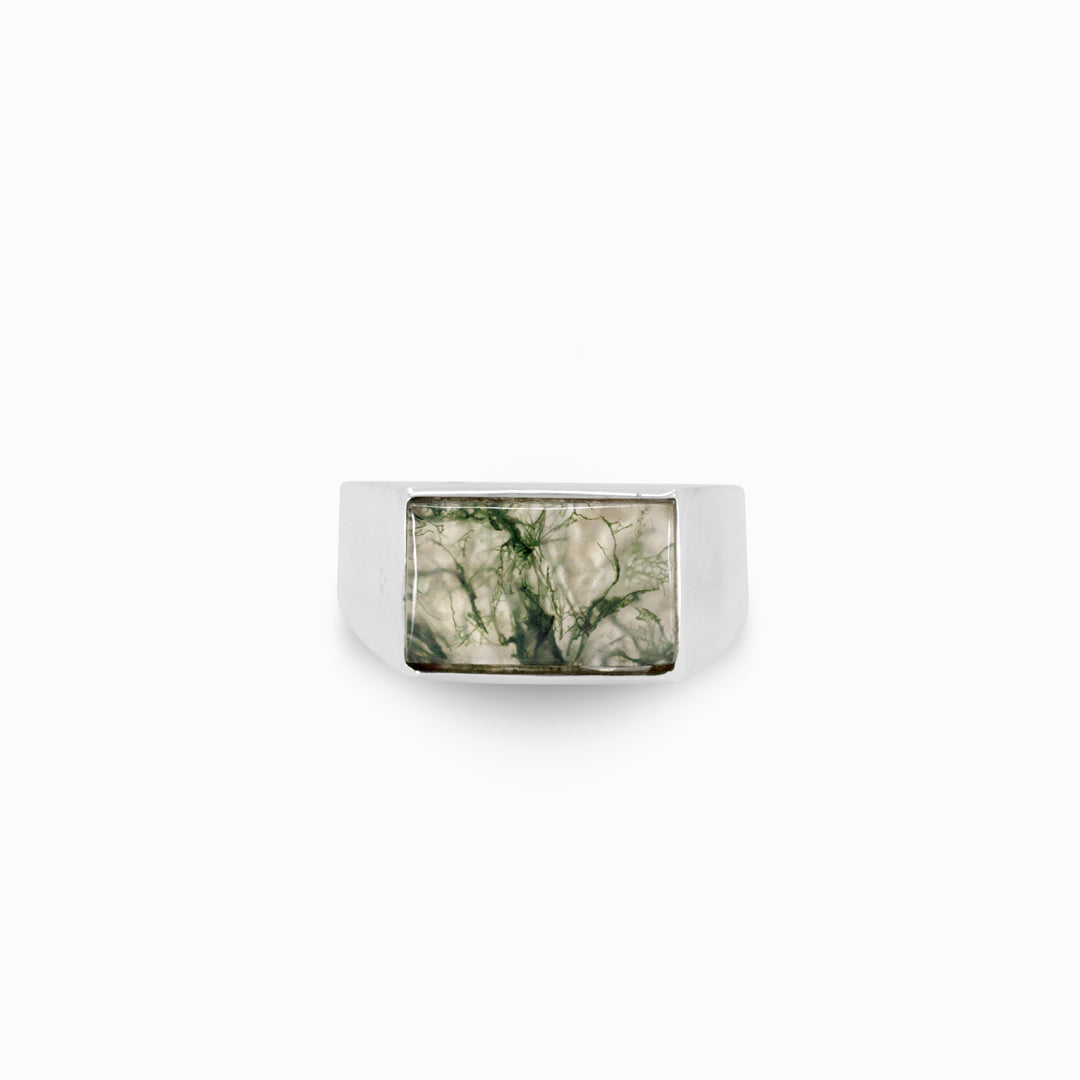 Moss Agate Ring