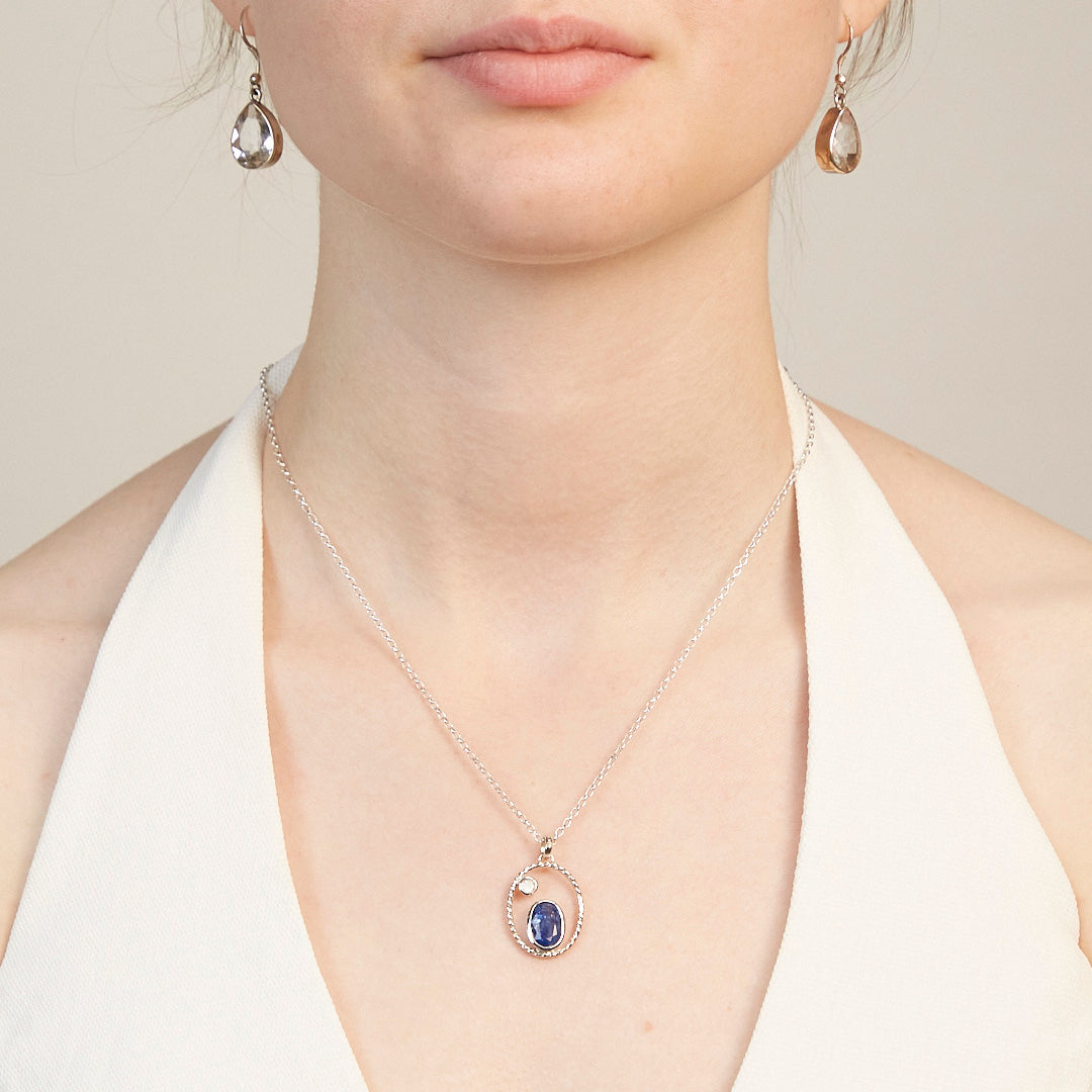 Kyanite & Moonstone Necklace