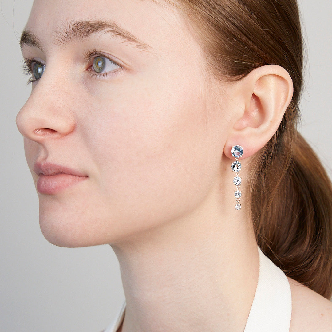 Blue Topaz Drop Earrings