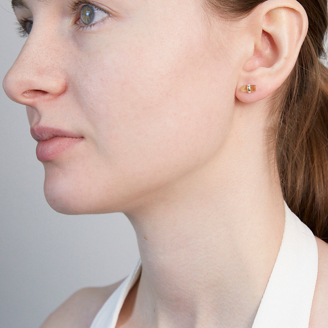Citrine Stud Earrings