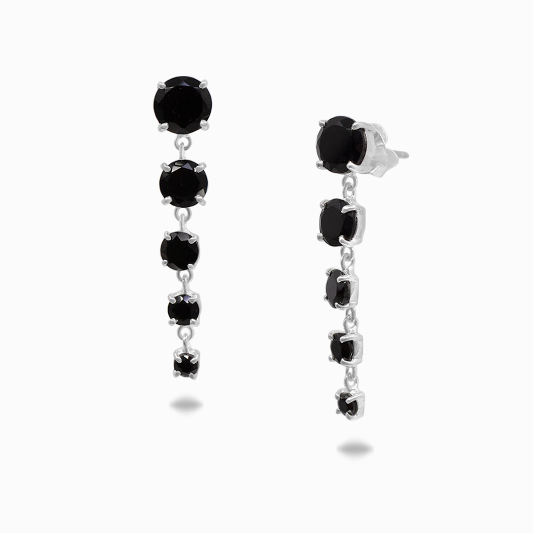 Black Onyx Stud Earrings