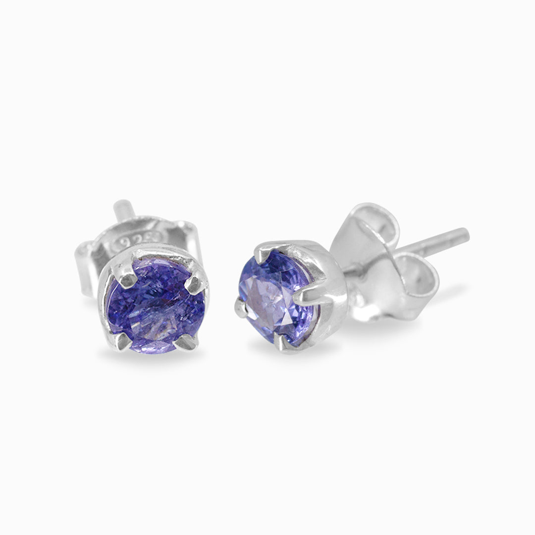 Tanzanite Stud Earrings