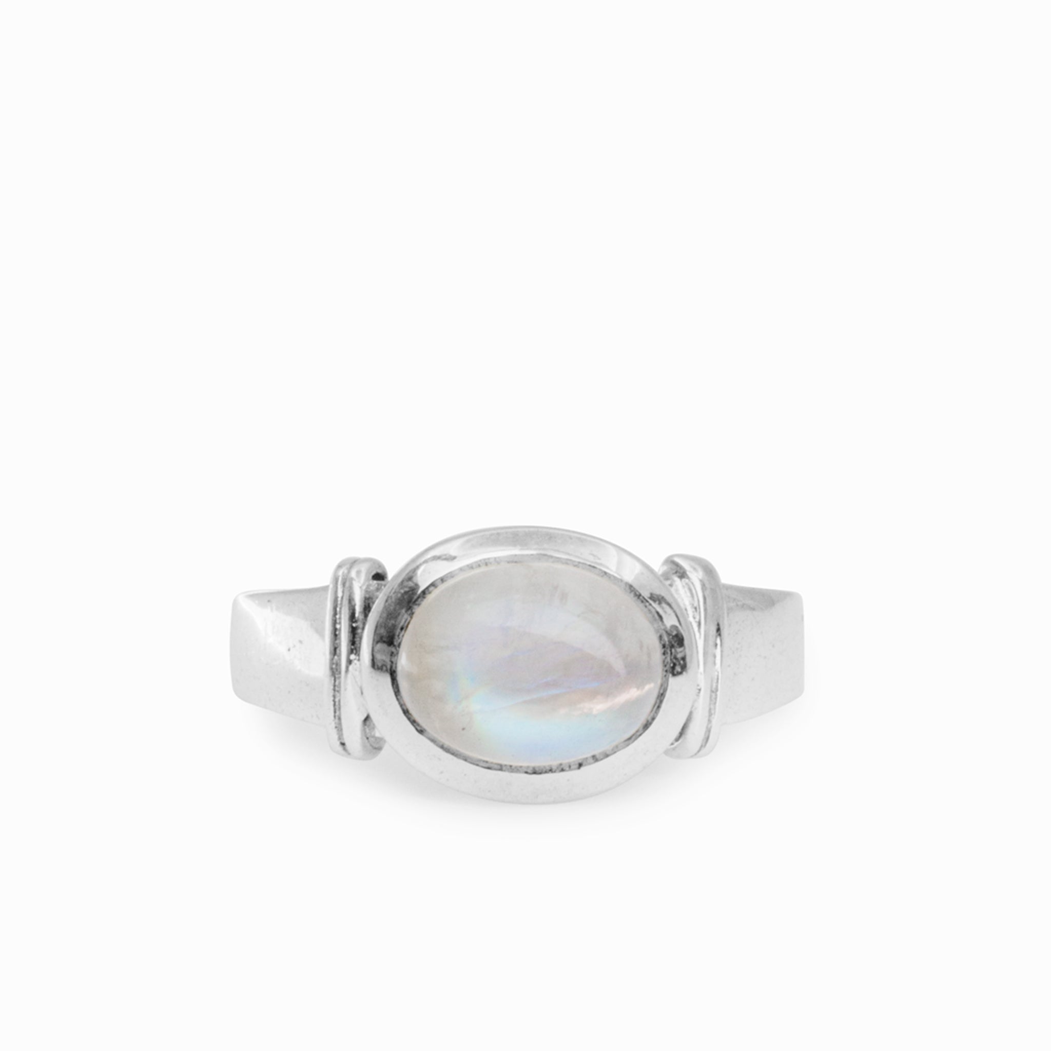 rainbow moonstone ring