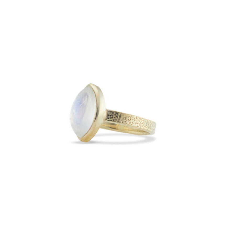 Rainbow Moonstone Ring