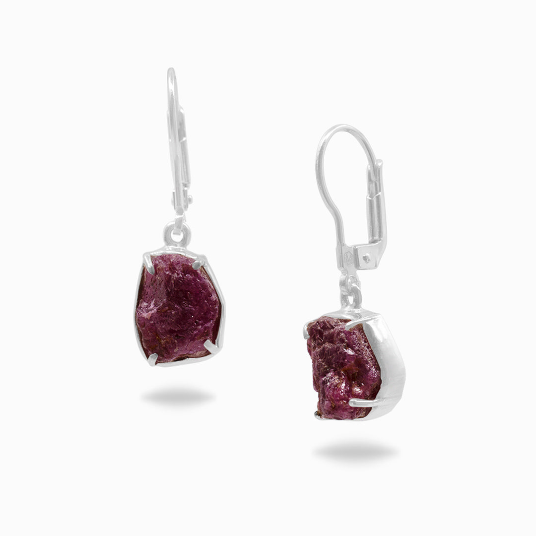 Ruby Drop Earrings