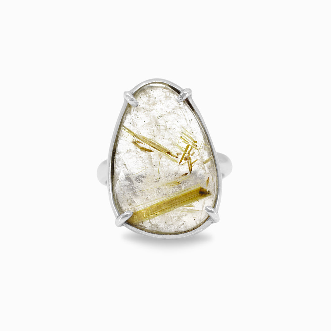 Rutilated Quartz Ring