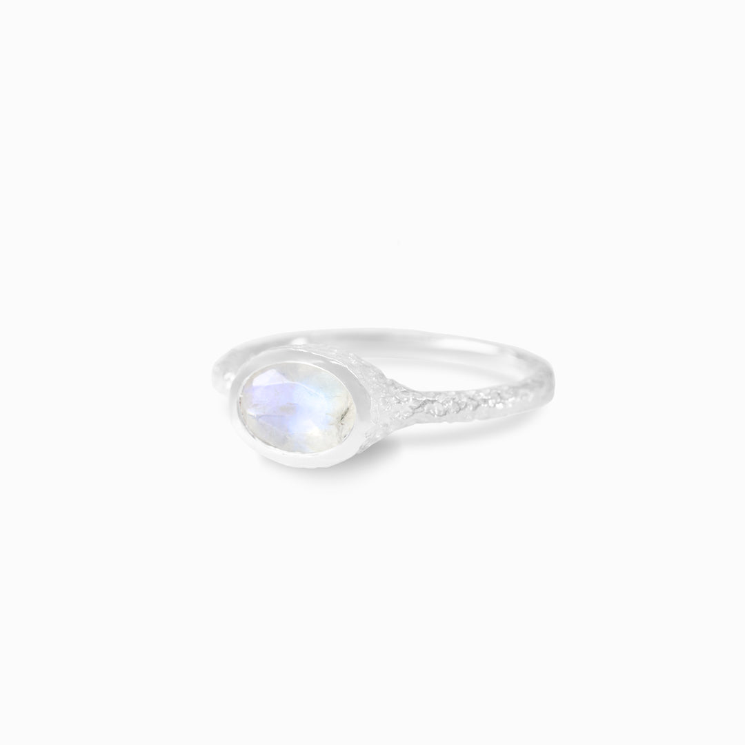 Rainbow Moonstone Ring