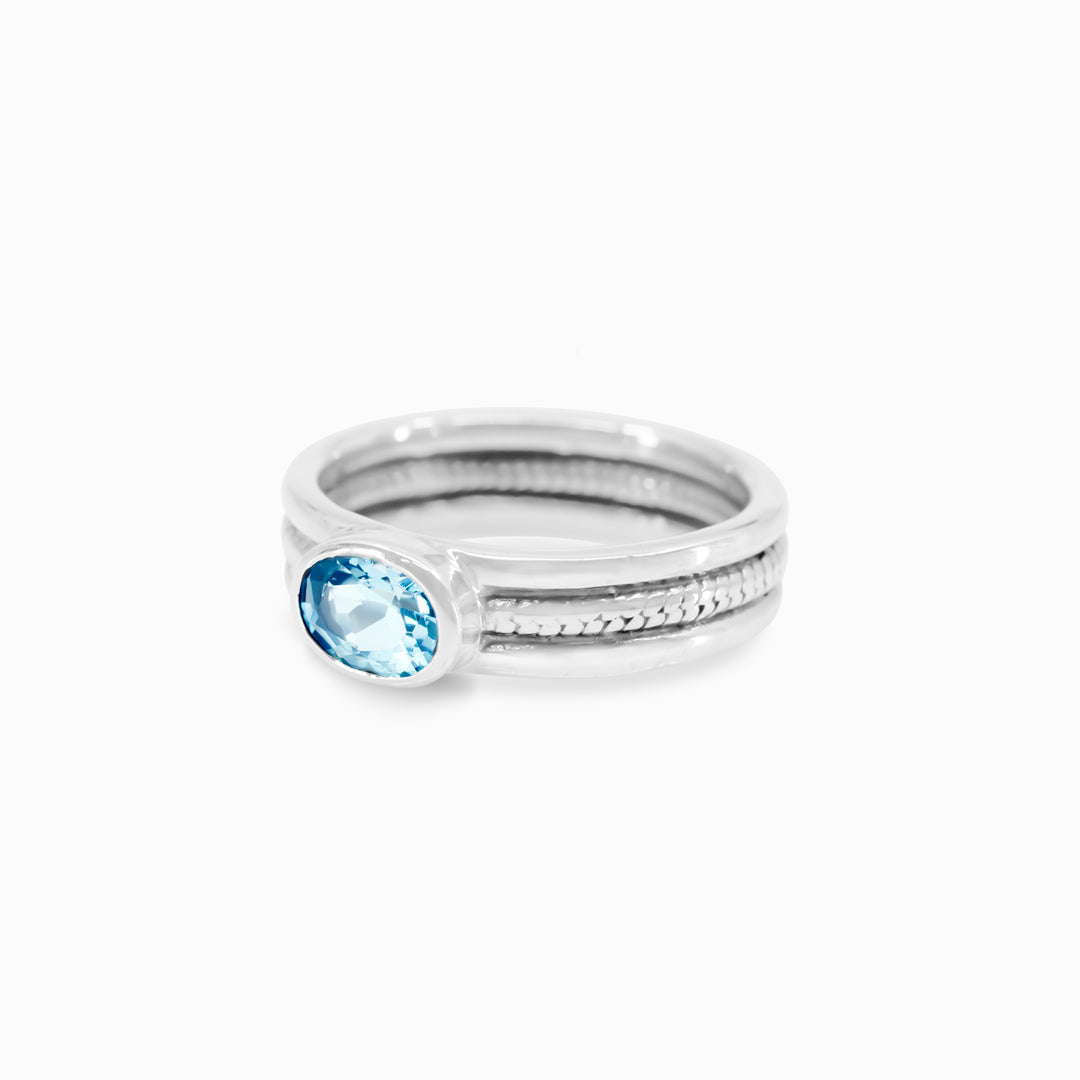 Blue Topaz Ring