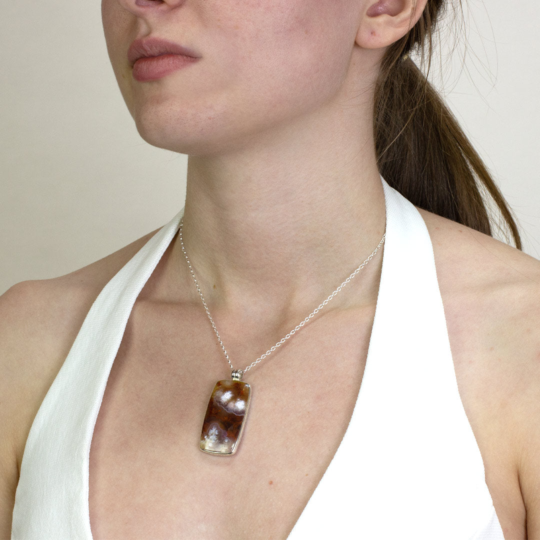 Moroccan Seam Agate Necklace