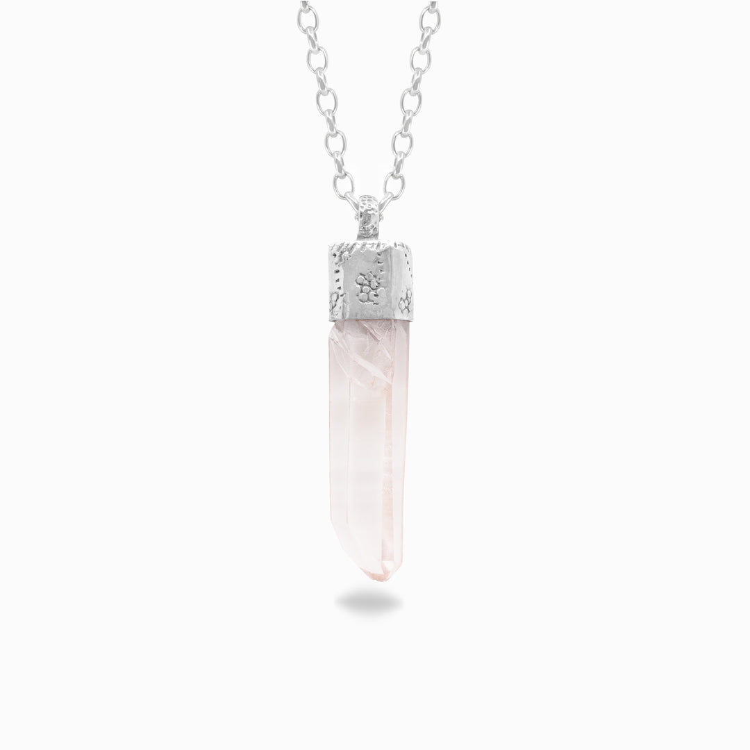 Pink Lemurian Necklace