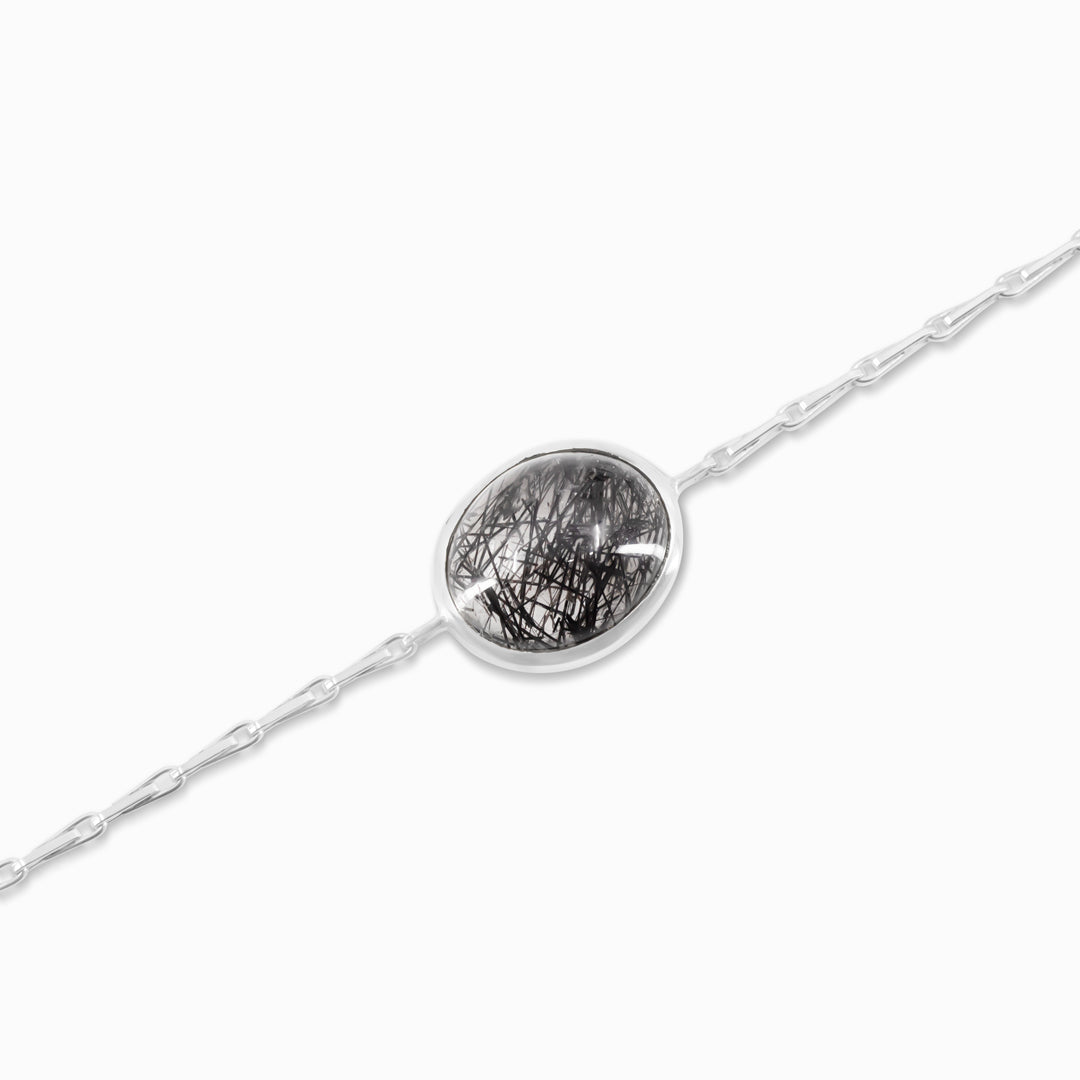 Tourmalinated Quartz Bracelet