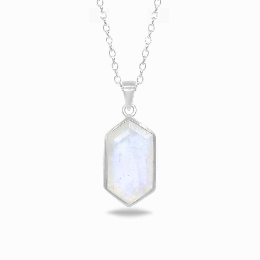 Rainbow Moonstone Necklace