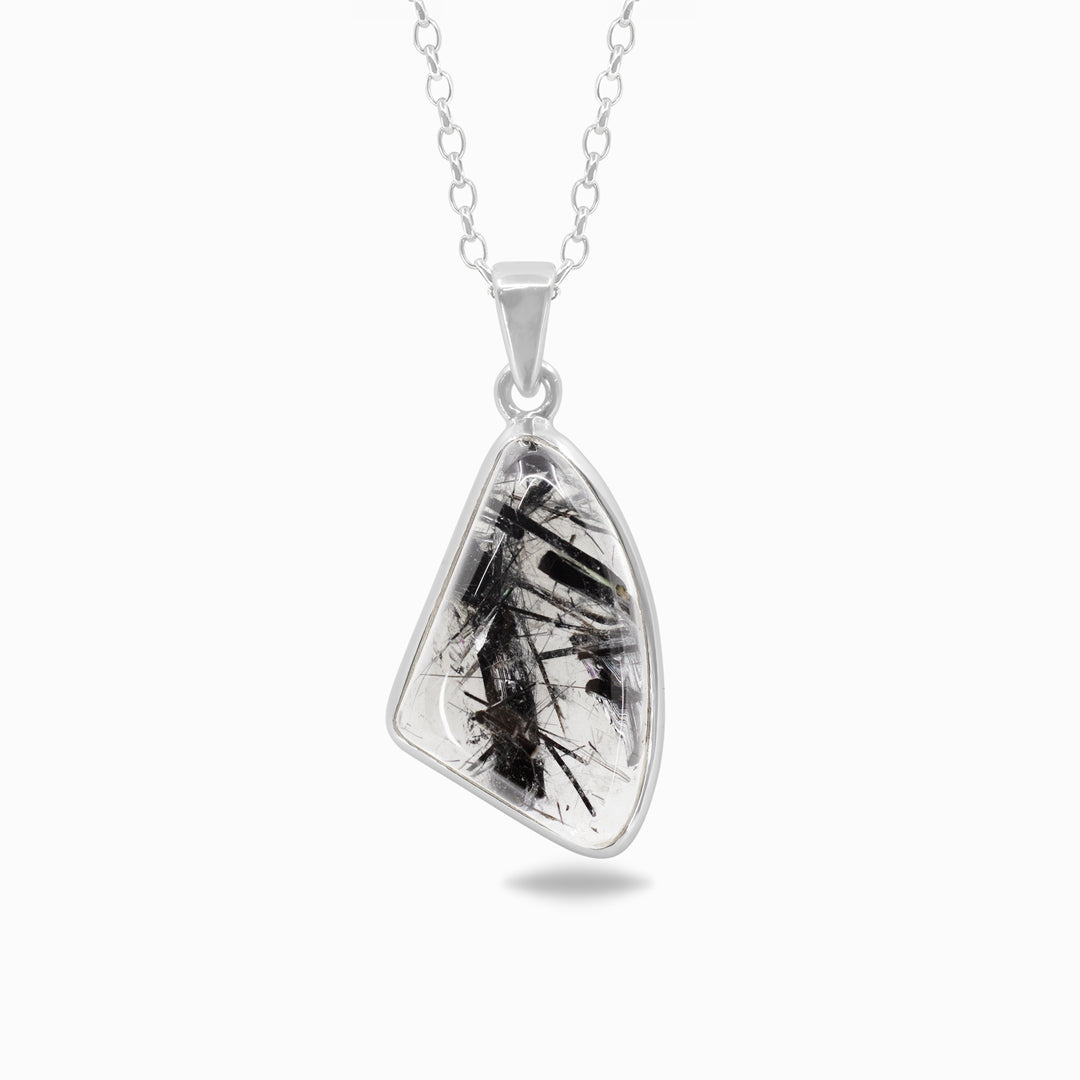 Tourmalinated Quartz Necklace