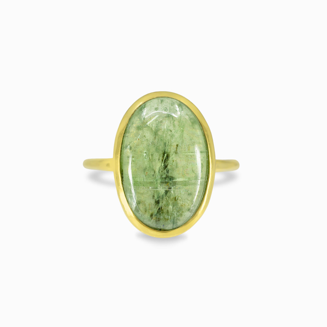 Green Kyanite Ring