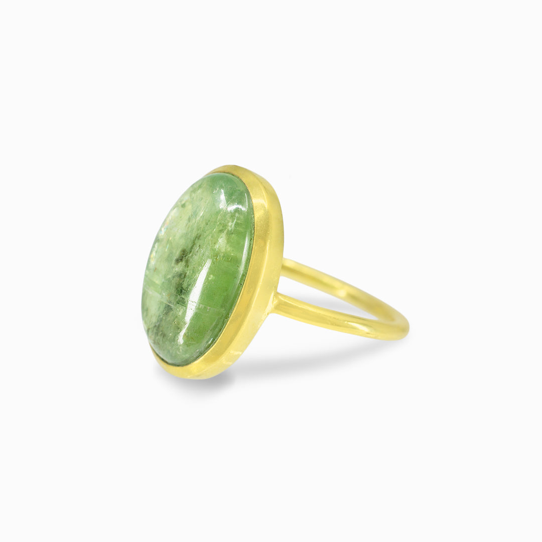 Green Kyanite Ring