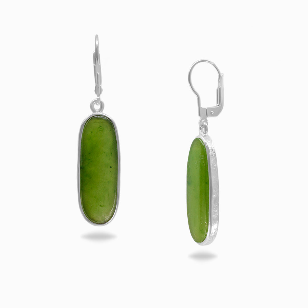 Nephrite Jade Drop Earrings