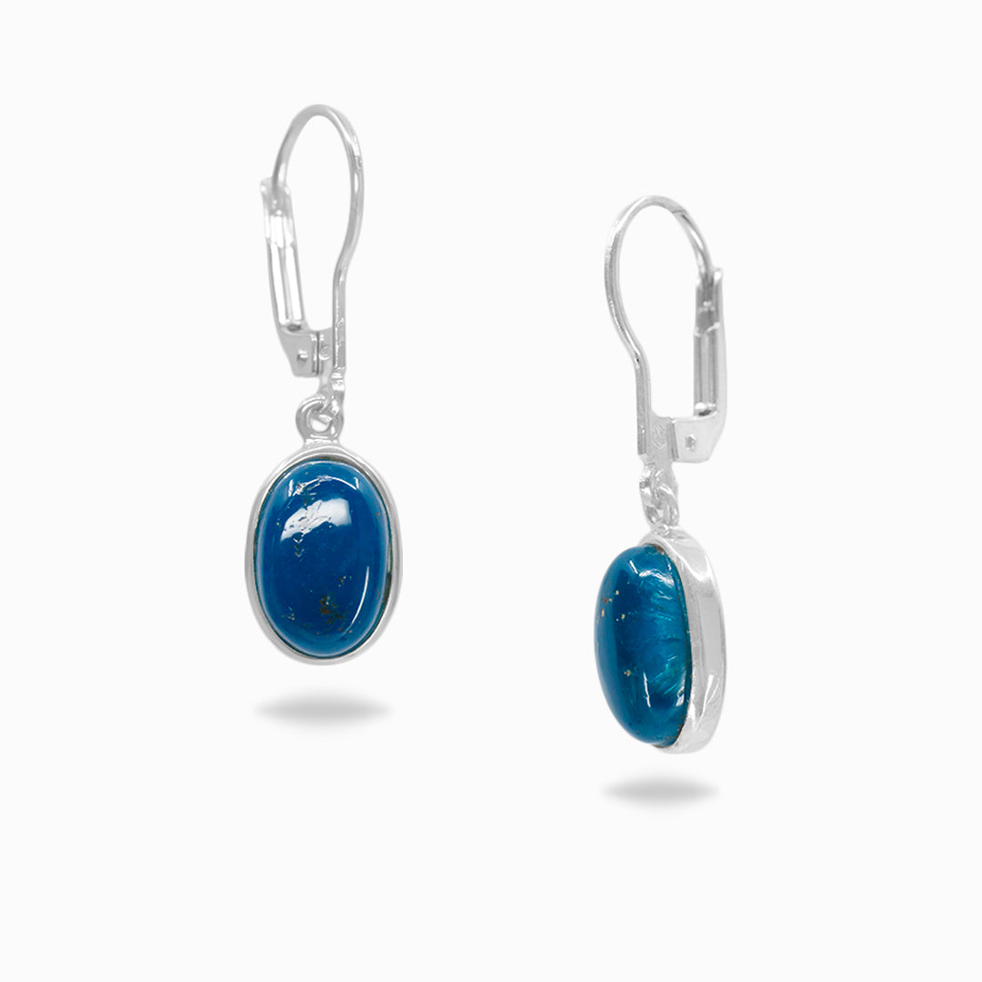 Cavansite Drop Earrings