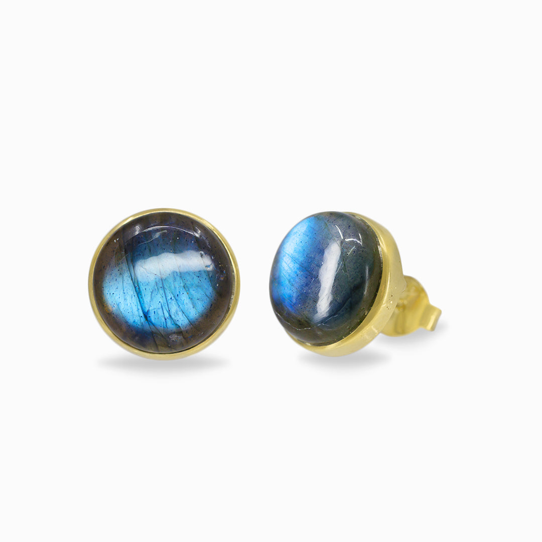 Labradorite Stud Earrings