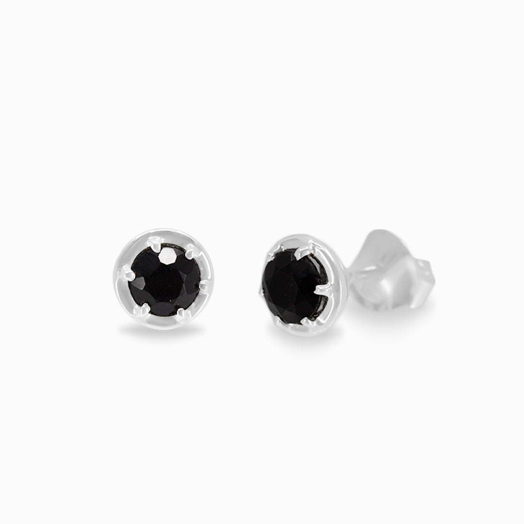 Black Onyx Stud Earrings