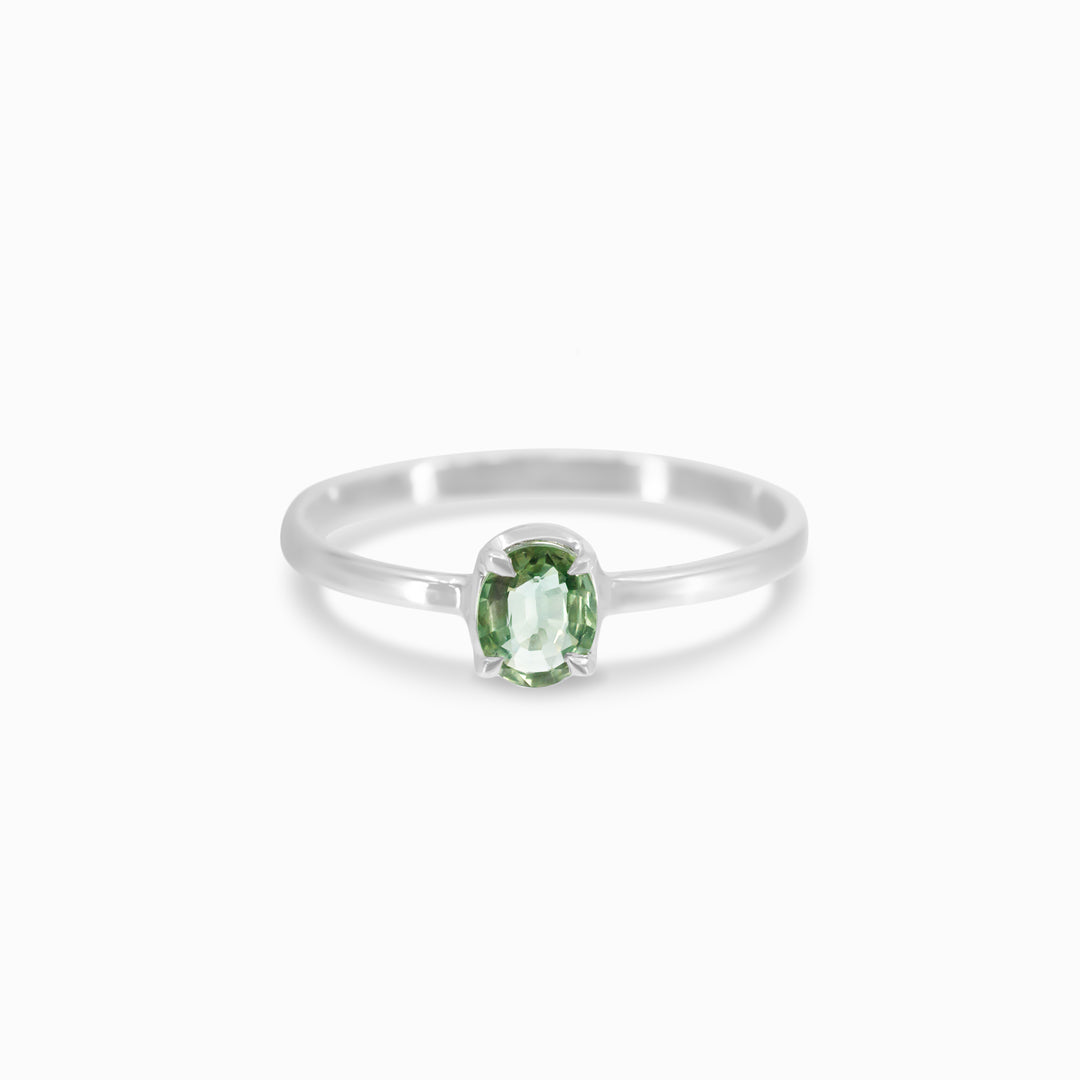 Green Sapphire Ring
