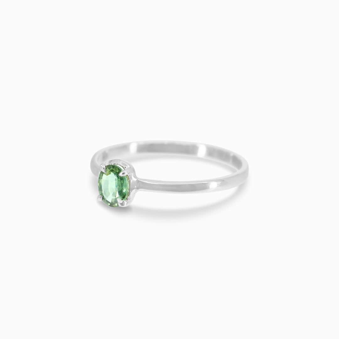 Green Sapphire Ring