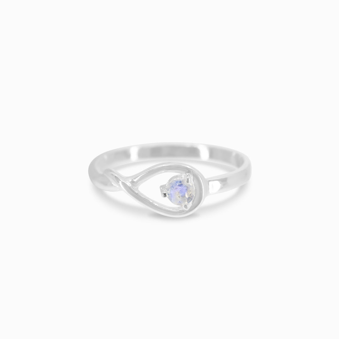 Rainbow Moonstone Ring