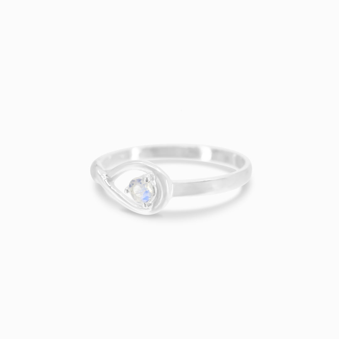 Rainbow Moonstone Ring