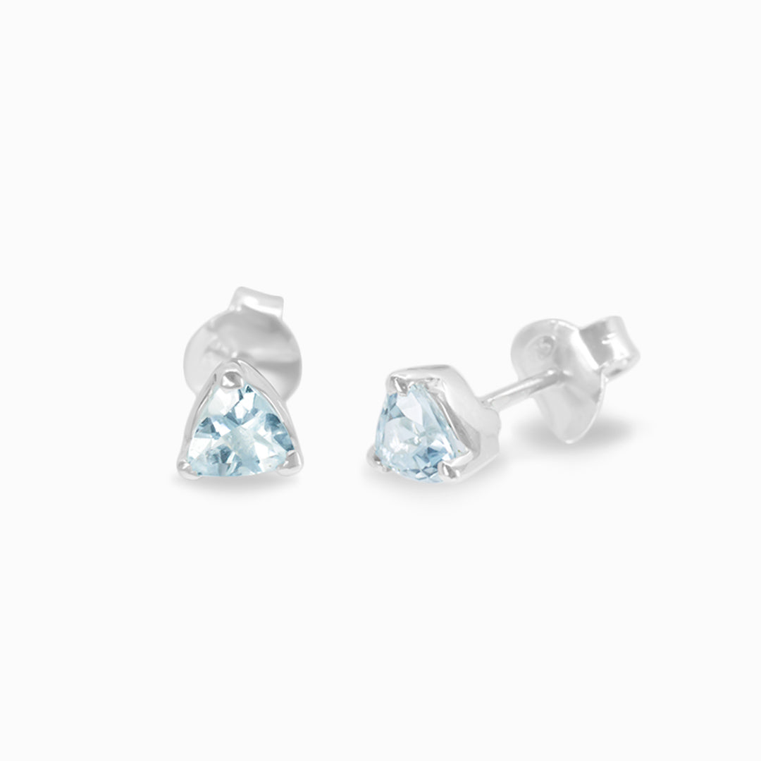 Aquamarine Stud Earrings