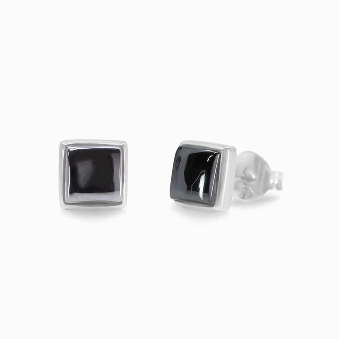 Hematite Stud Earrings
