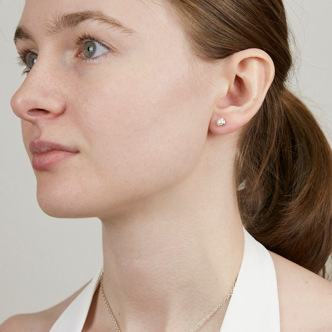 Pearl Stud Earrings