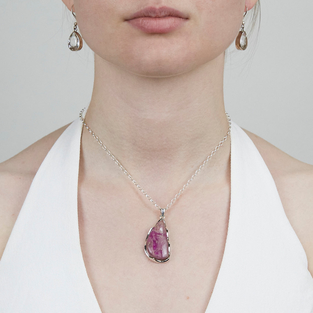 Cobaltian Calcite Necklace