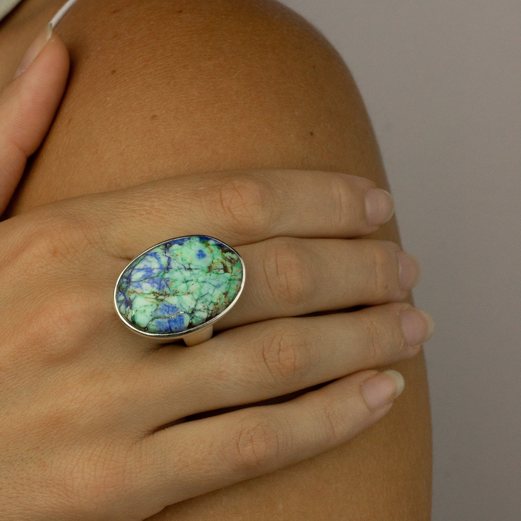 Azurite Turquoise Ring