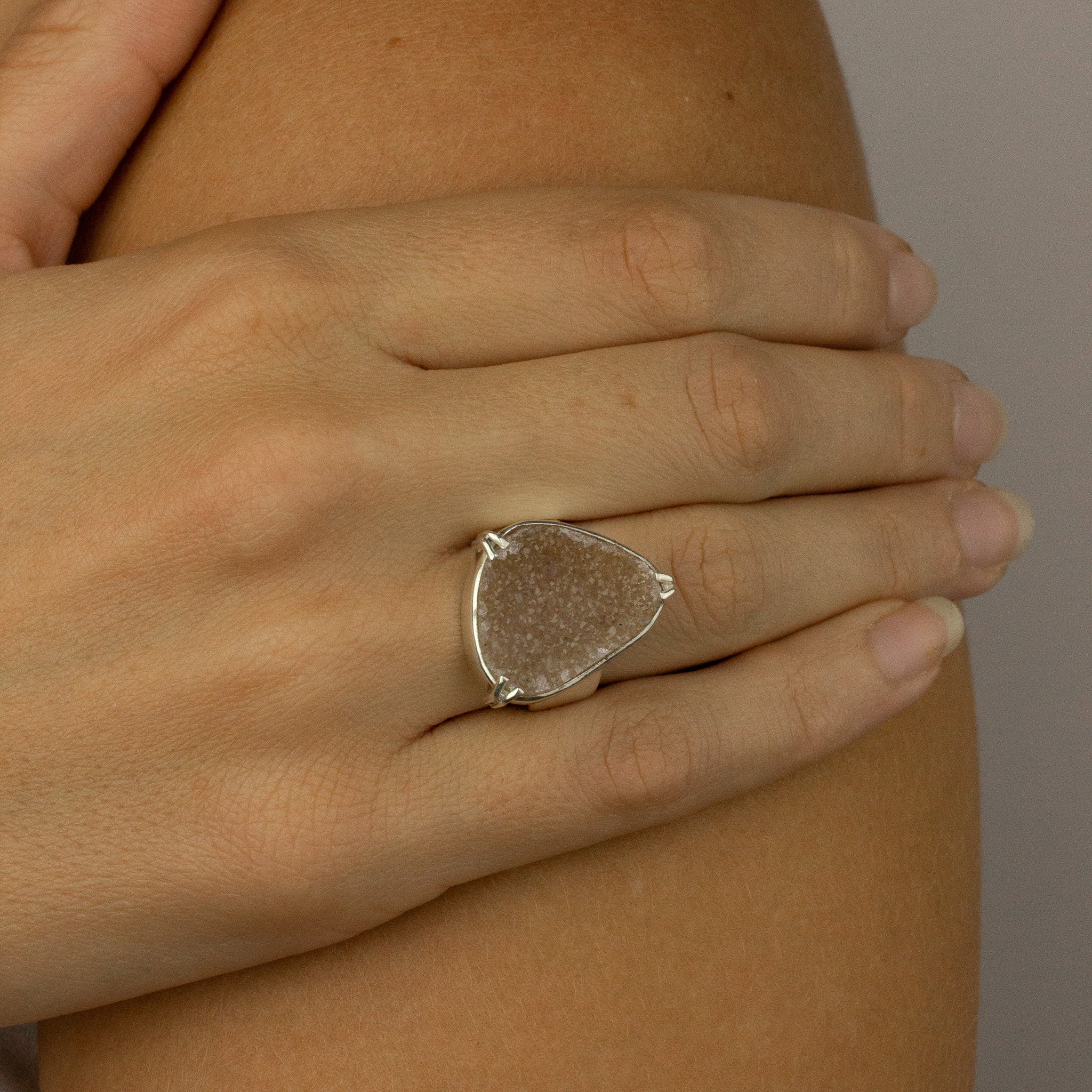 Agate Druzy Ring