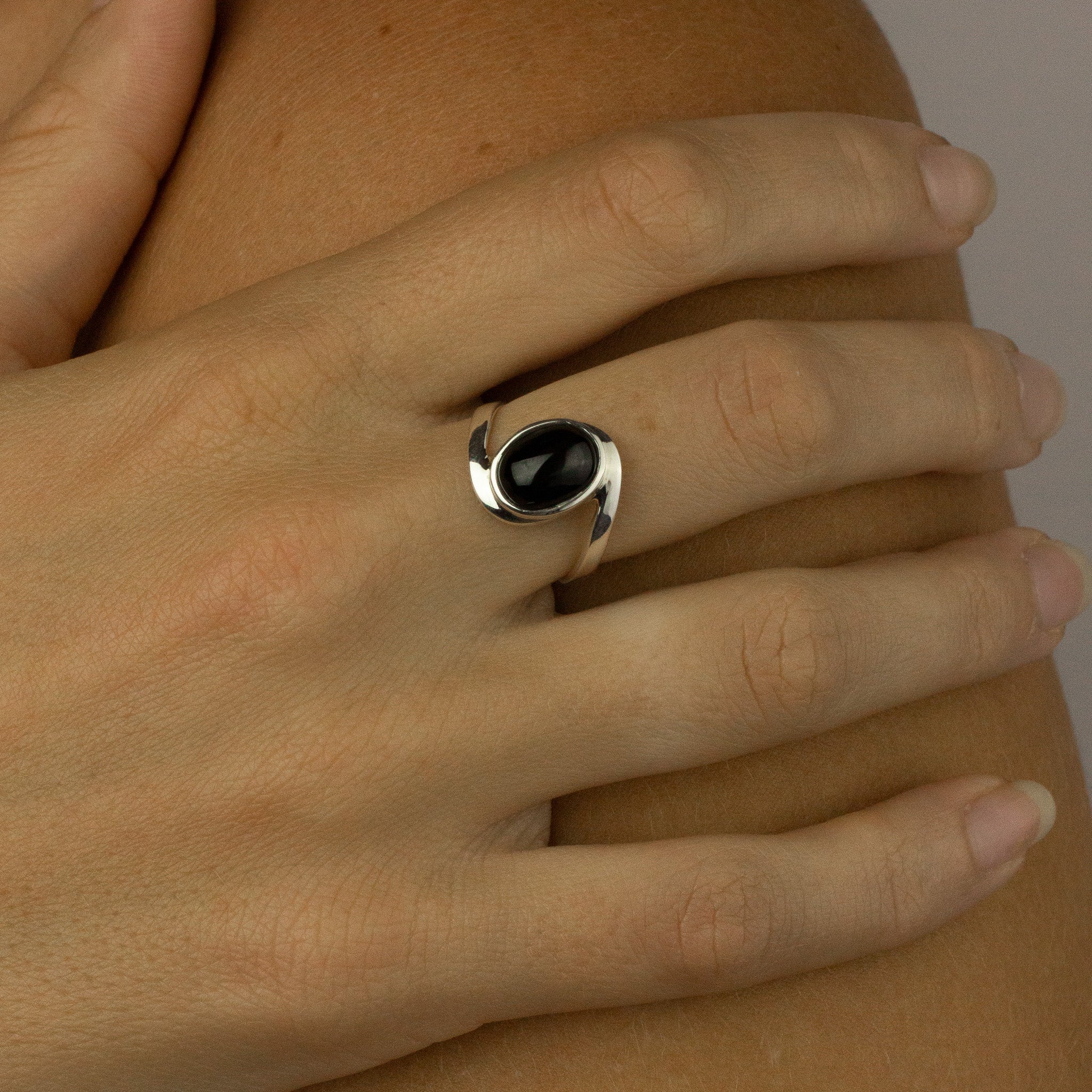 Black Star Diopside Ring