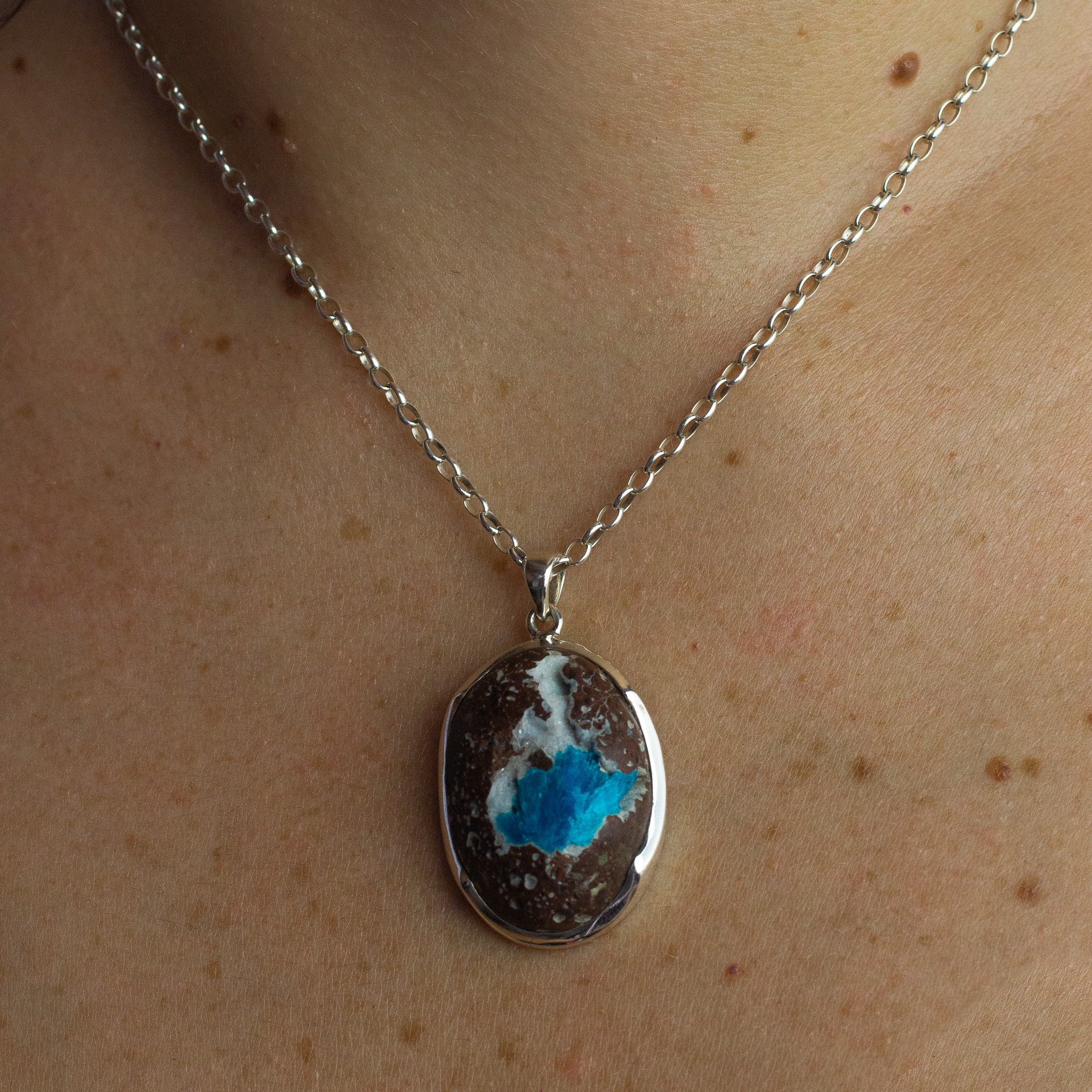 cavansite pendant 