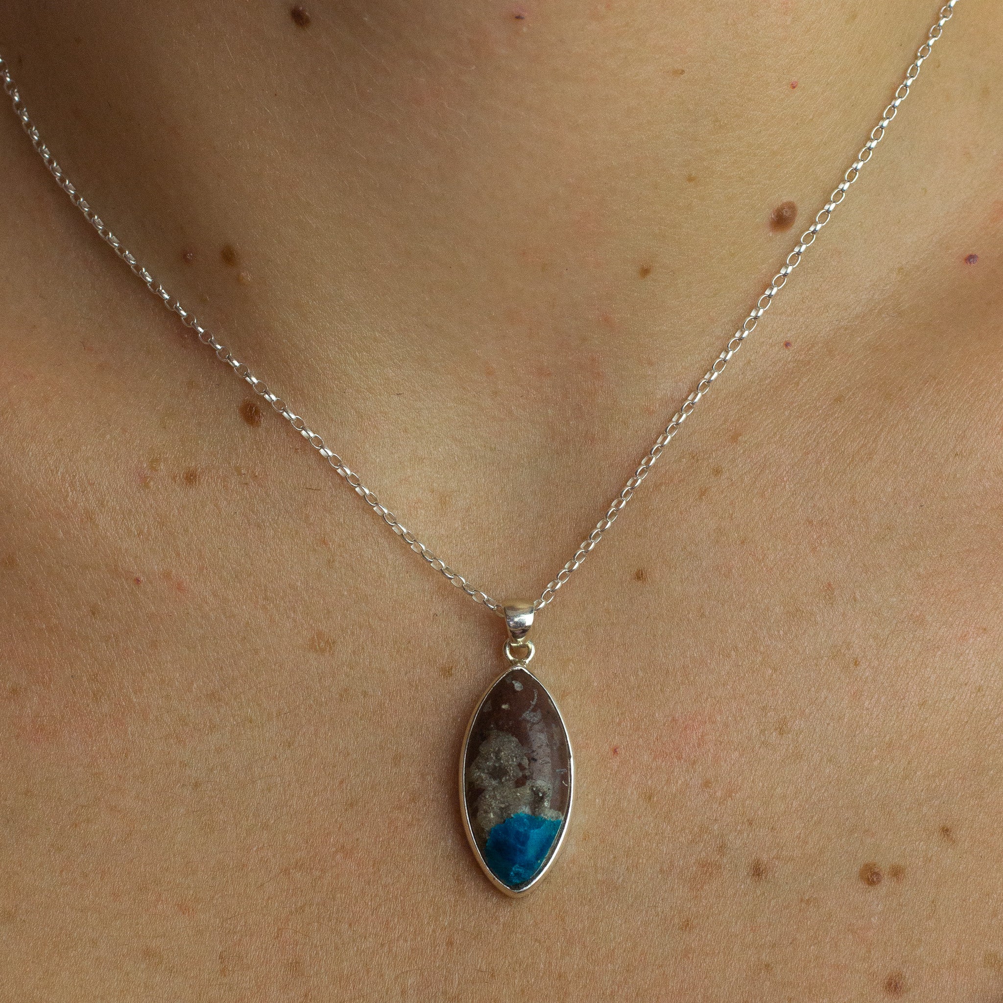 cavansite pendant 