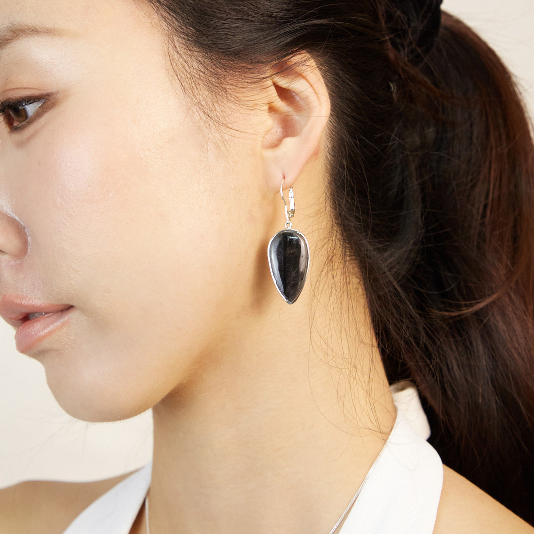 Hypersthene Drop Earrings