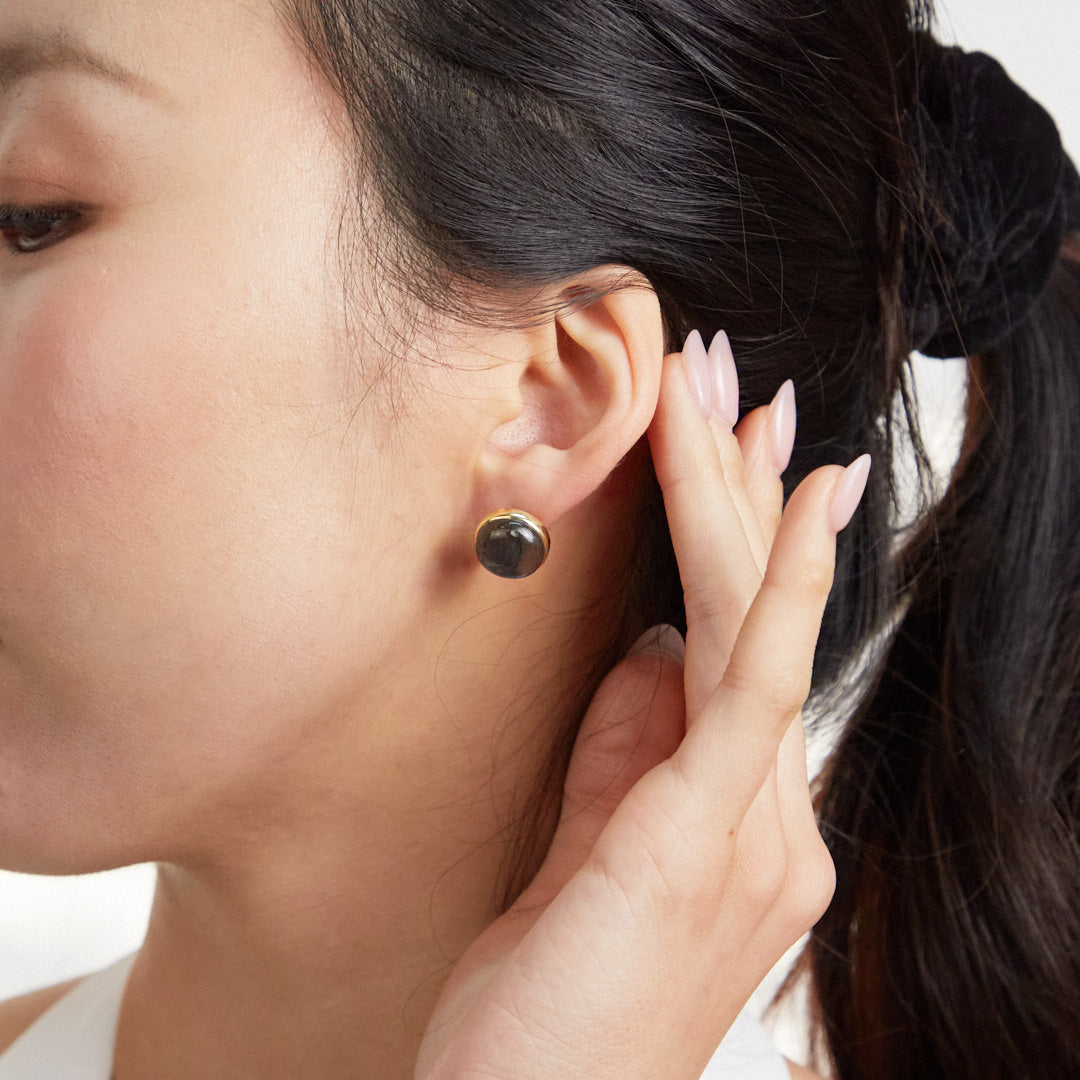 Labradorite Stud Earrings