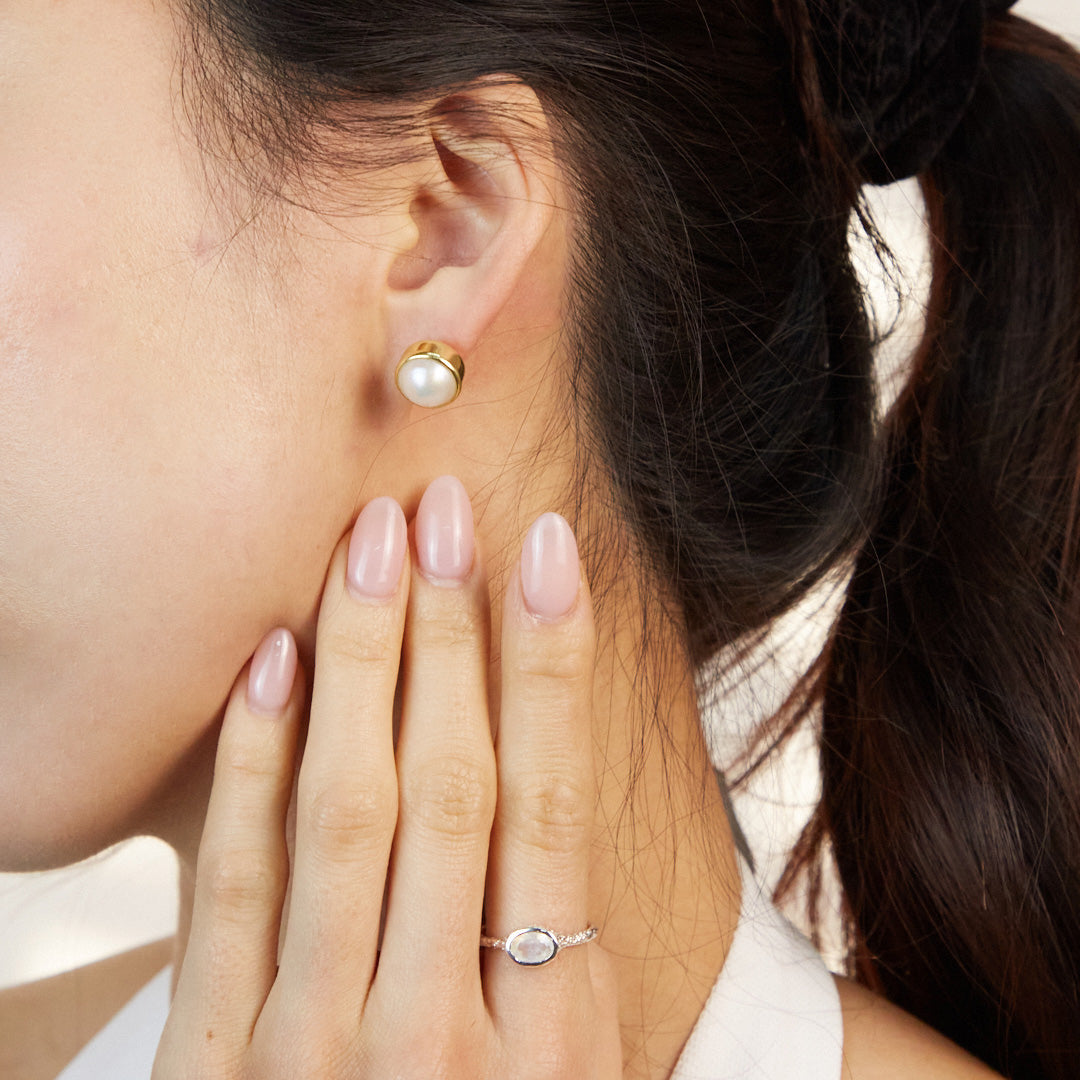 Pearl Stud Earrings