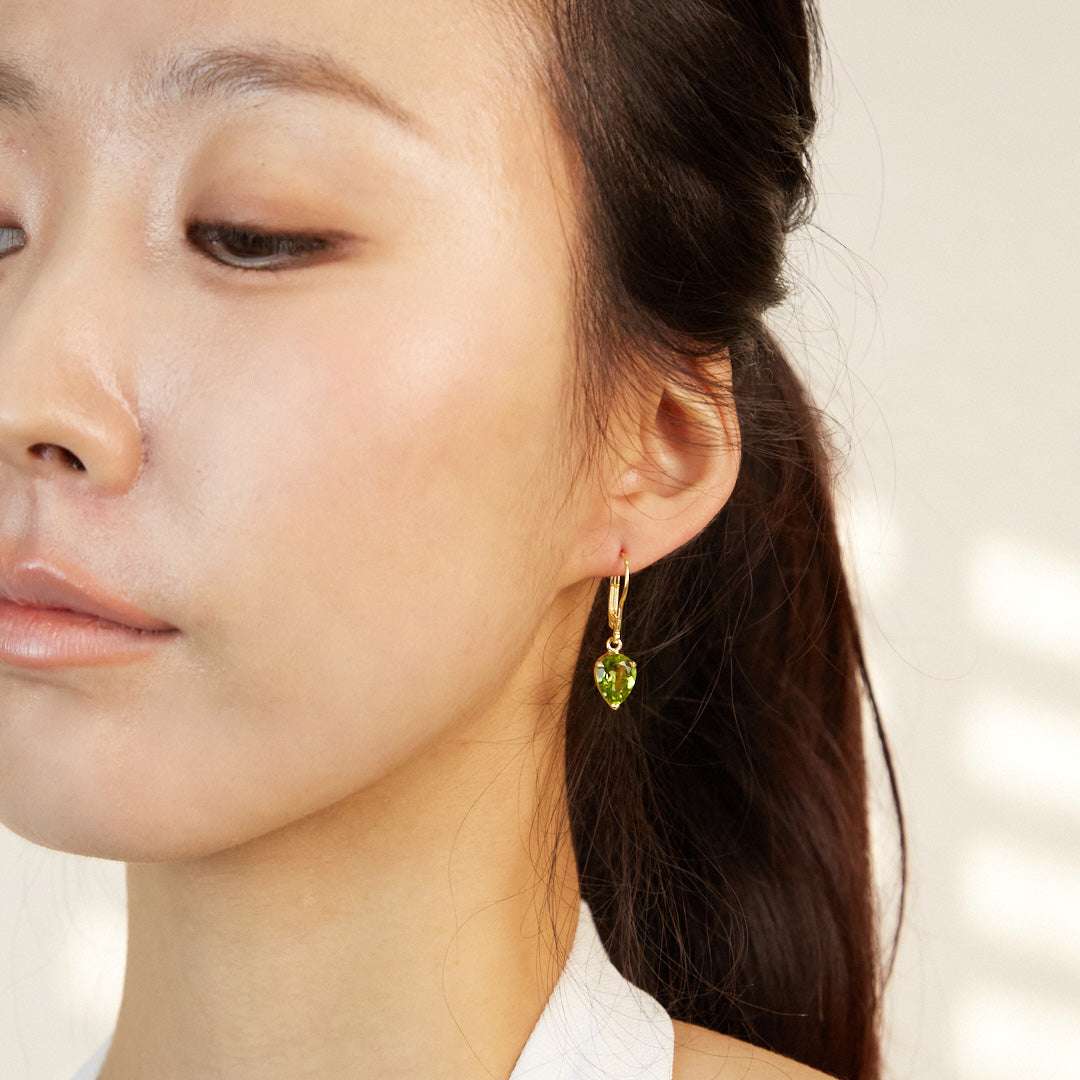 Peridot Drop Earrings