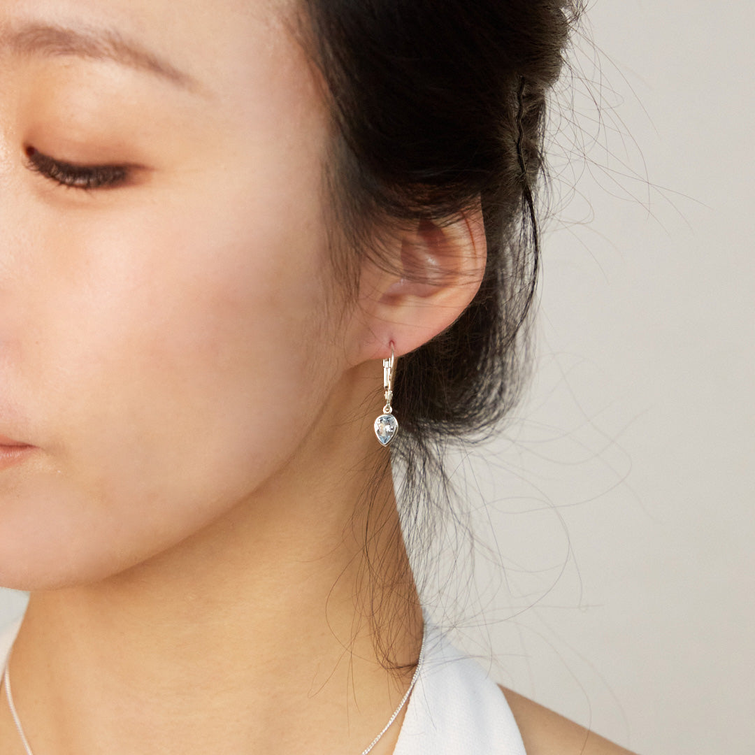 Aquamarine Drop Earrings
